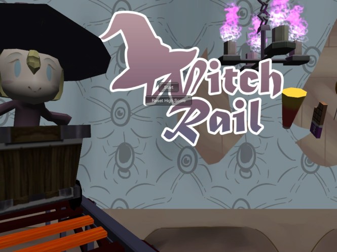 Witch Rail Title Screen